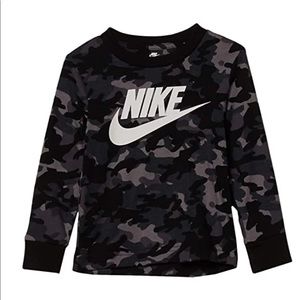 Nike Long Sleeve Camo Print T-Shirt